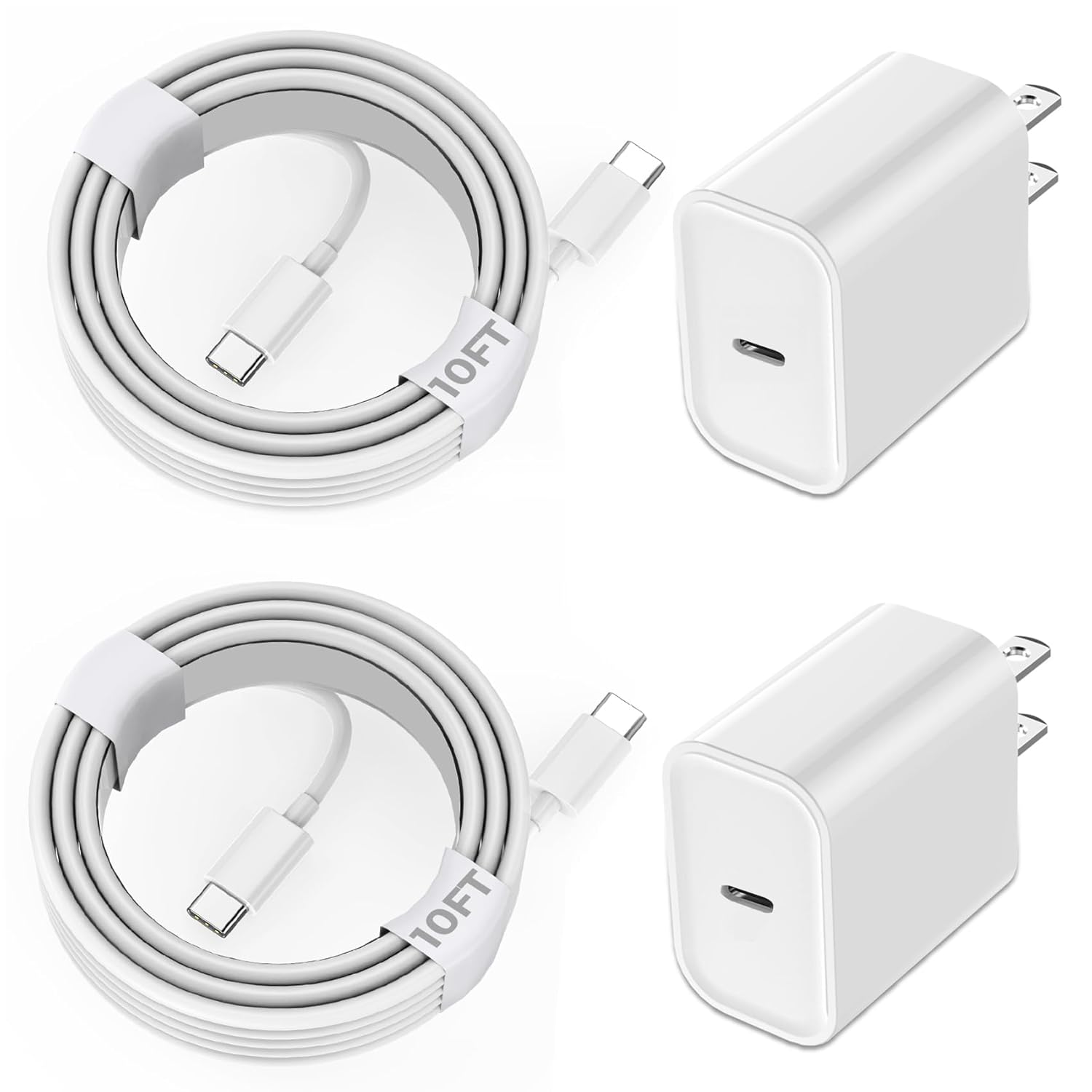 iPhone 15 Charger Fast Charging with 10FT USB C Cable and Adapter