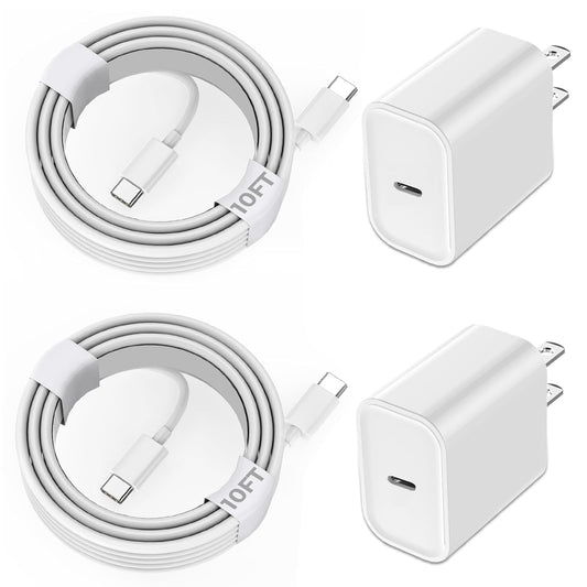 iPhone 15 Charger Fast Charging with 10FT USB C Cable and Adapter