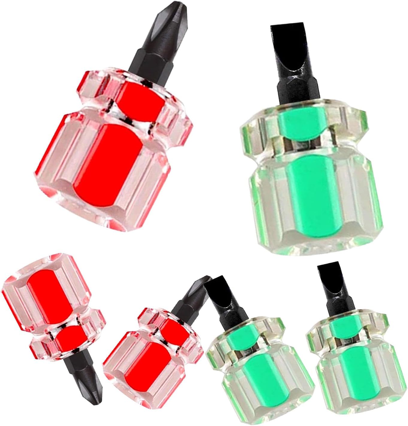 Compact Sewing Machine Repair Tool Set - 6 Pcs Short Screwdrivers