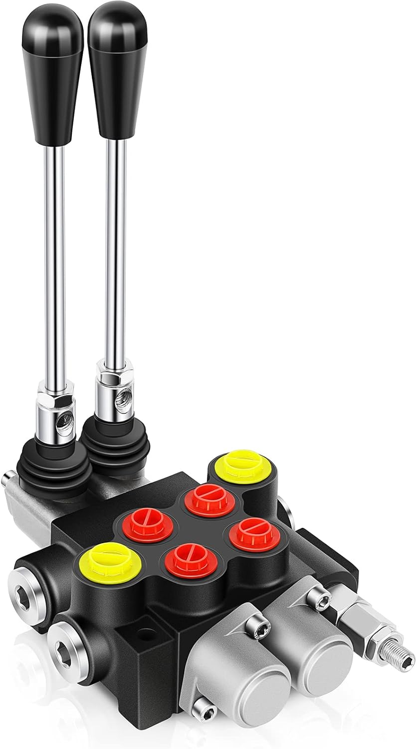 Hydraulic Flow Control Valve 2 Spool 13 GPM for Small Tractors