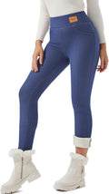 Women Winter Thick Fleece Lined Leggings - Warm High Waist Tights