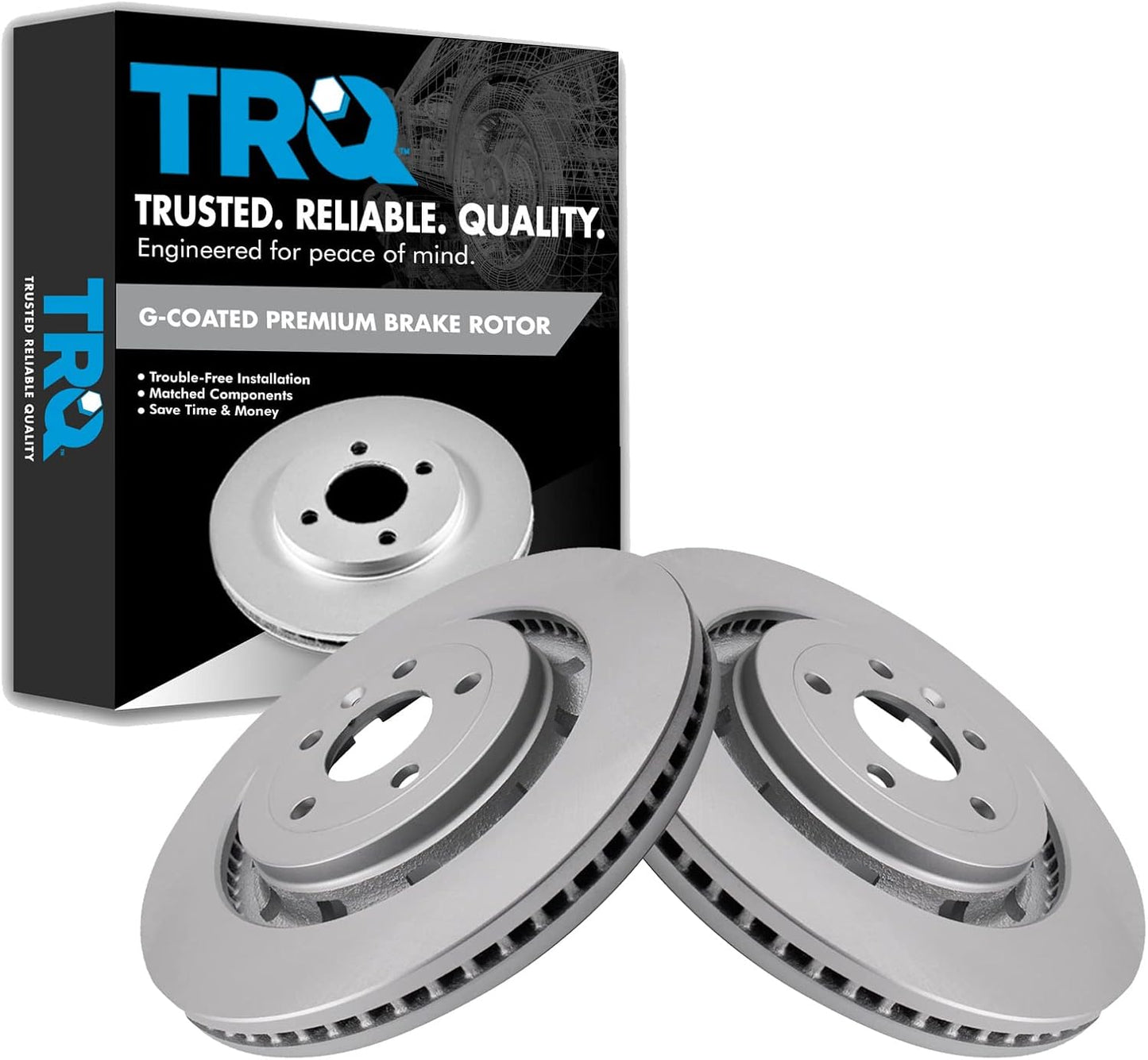 Premium G-Coated Front Brake Rotors Set for Explorer and Flex
