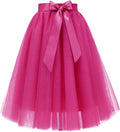 Bridesmay Women's Tulle Skirt Knee Length - Flowy 6-Layer Tutu Novelty