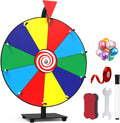 14 Inch Spinning Prize Wheel 10 Slots - Tabletop Roulette Spinner