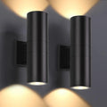 Outdoor Wall Lights 2 Packs - Modern Waterproof LED Sconces