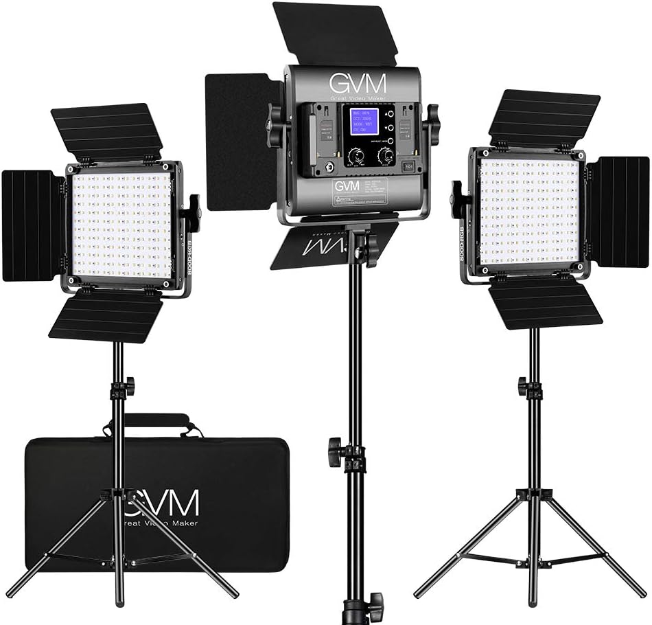 GVM RGB LED Video Lighting Kit for YouTube Photography Lighting