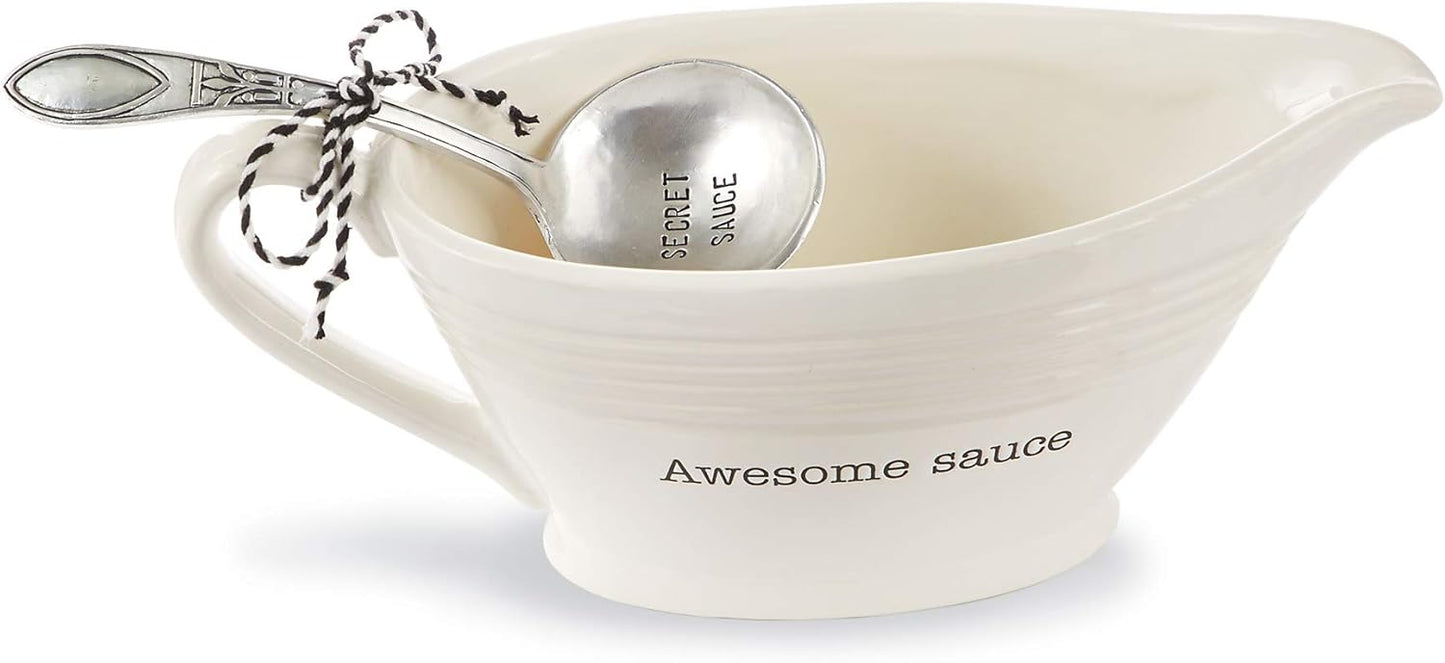 Mud Pie Circa Gravy Boat Set for Perfect Sauce Serving