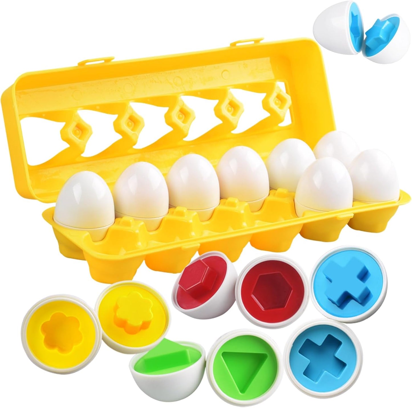 CPSYUB Montessori Matching Eggs Toy