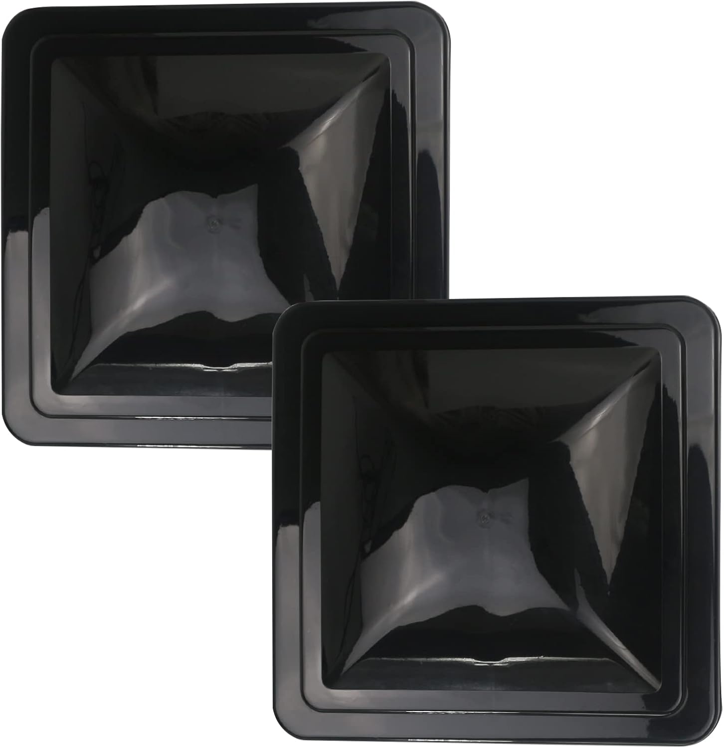 2 Pack 14 in Universal Roof Vent Cover for RV and Trailer Use