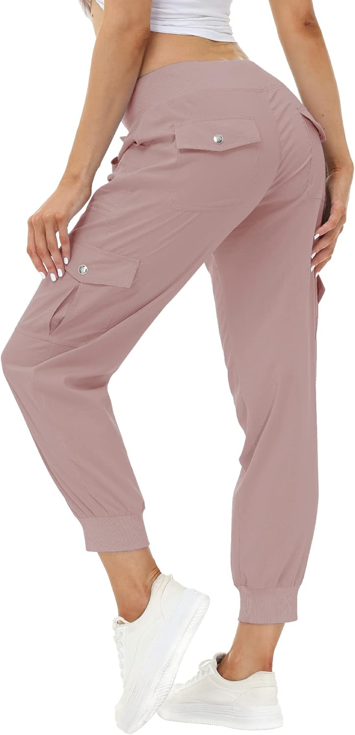 MoFiz Women's Lightweight Hiking Cargo Pants for Outdoor Fun