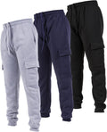Ultra Performance 3 Pack Mens Sweatpants - Fleece Cargo Joggers Men's