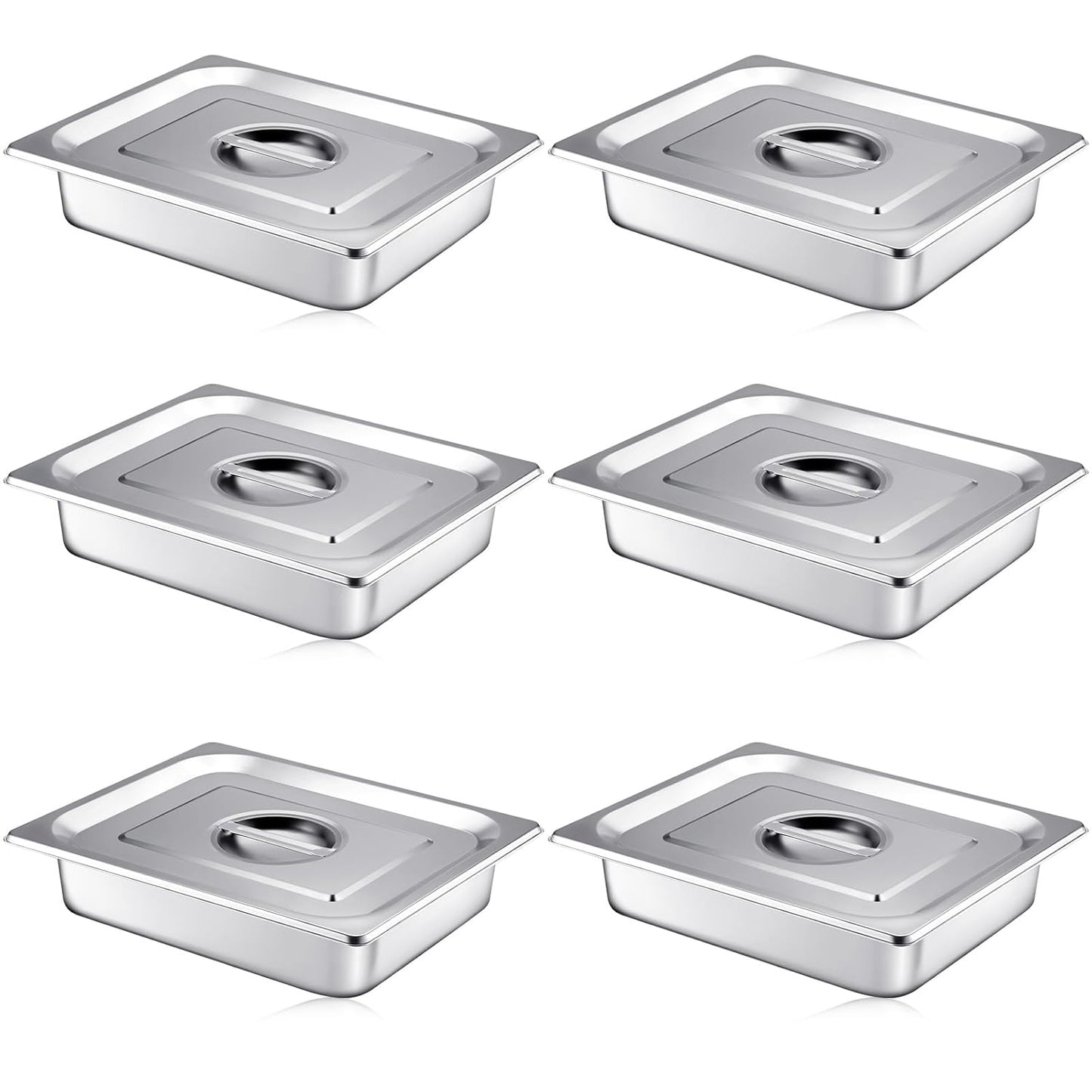 Mifoci Stainless Steam Hotel Pan with Lid for Catering Needs