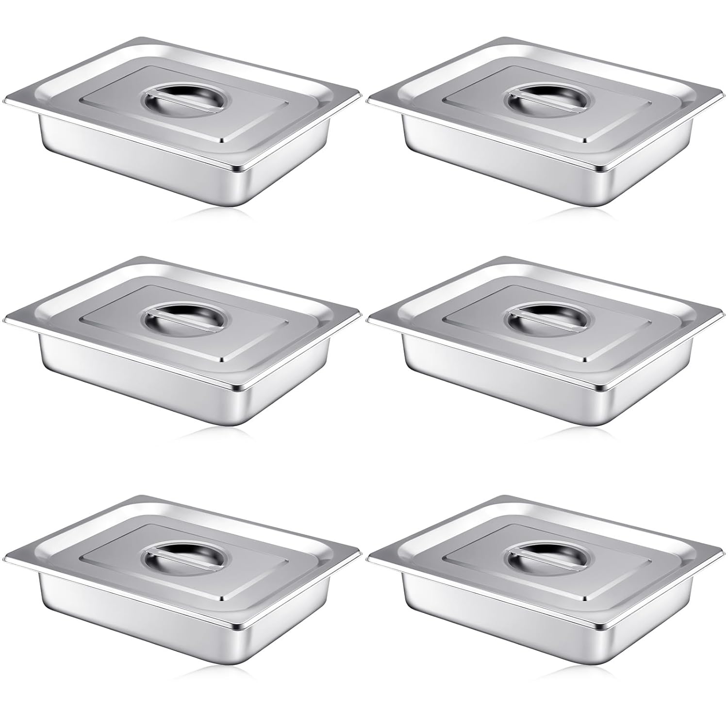 Mifoci Stainless Steam Hotel Pan with Lid for Catering Needs