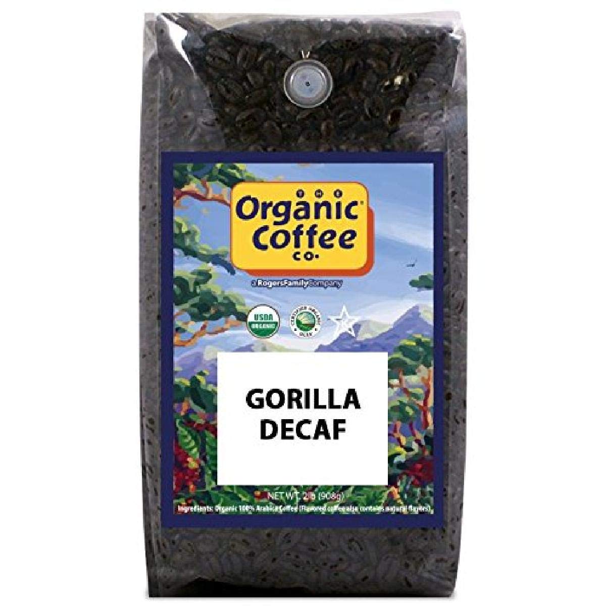Gorilla Decaf Whole Bean Coffee 2LB - Medium Light Roast