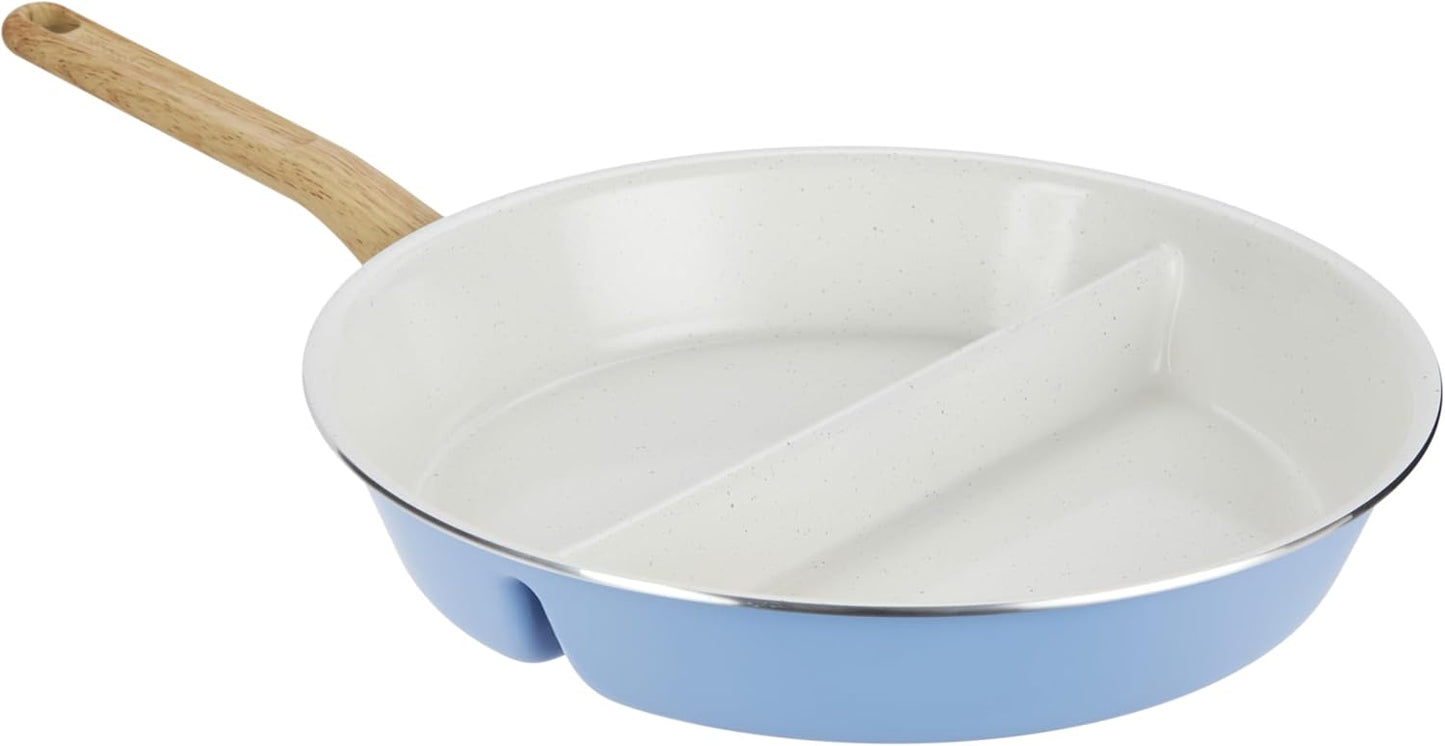 Healthy Titanium Divided Skillet - Nonstick Cooking Pan