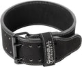Powerlifting Belt 10mm Leather 4in for Men - IPF Approved Support