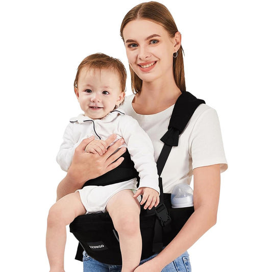Baby Hip Carrier with Adjustable Waistband and Pockets for Comfort