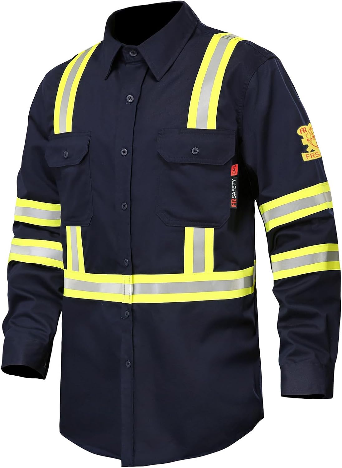 High Visibility Fire Resistant Shirts for Men - 100% Cotton