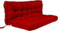 Outside Benches Cushion with Backrest - Thick Waterproof 3-Seater Pad