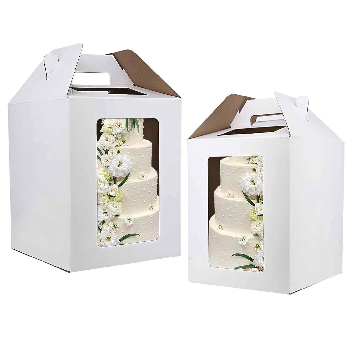 KBG Tall Cake Boxes for Safe Transport of Tier Cakes 6pcs