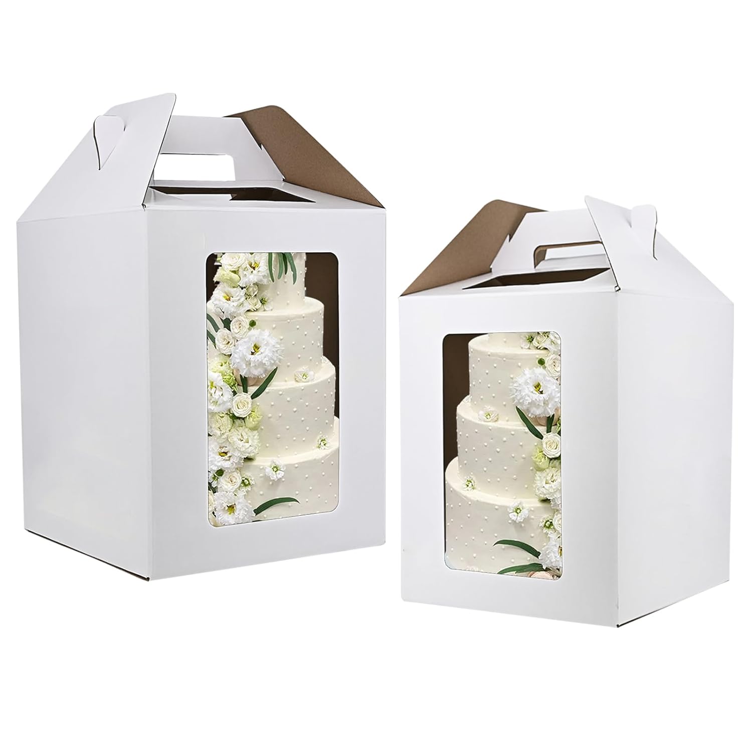 KBG Tall Cake Boxes for Safe Transport of Tier Cakes 6pcs