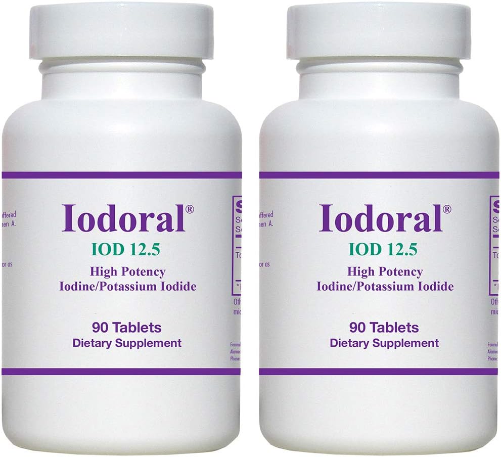 Iodoral 12.5 mg Iodine Supplements for Thyroid Support