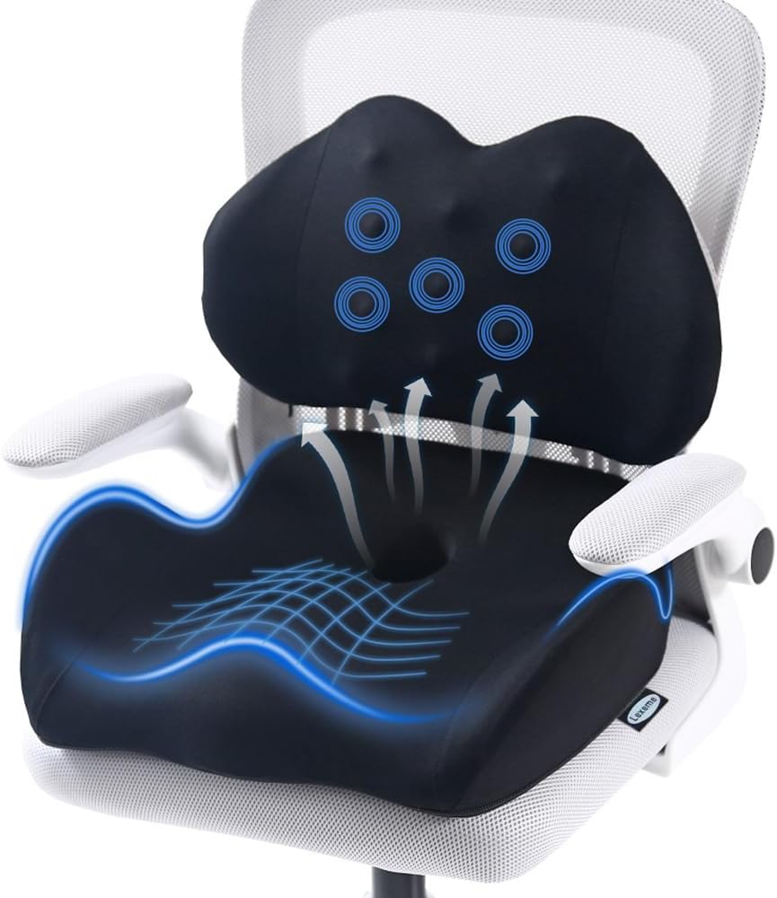 Lexeme Memory Foam Seat Cushion - Sciatica Relief