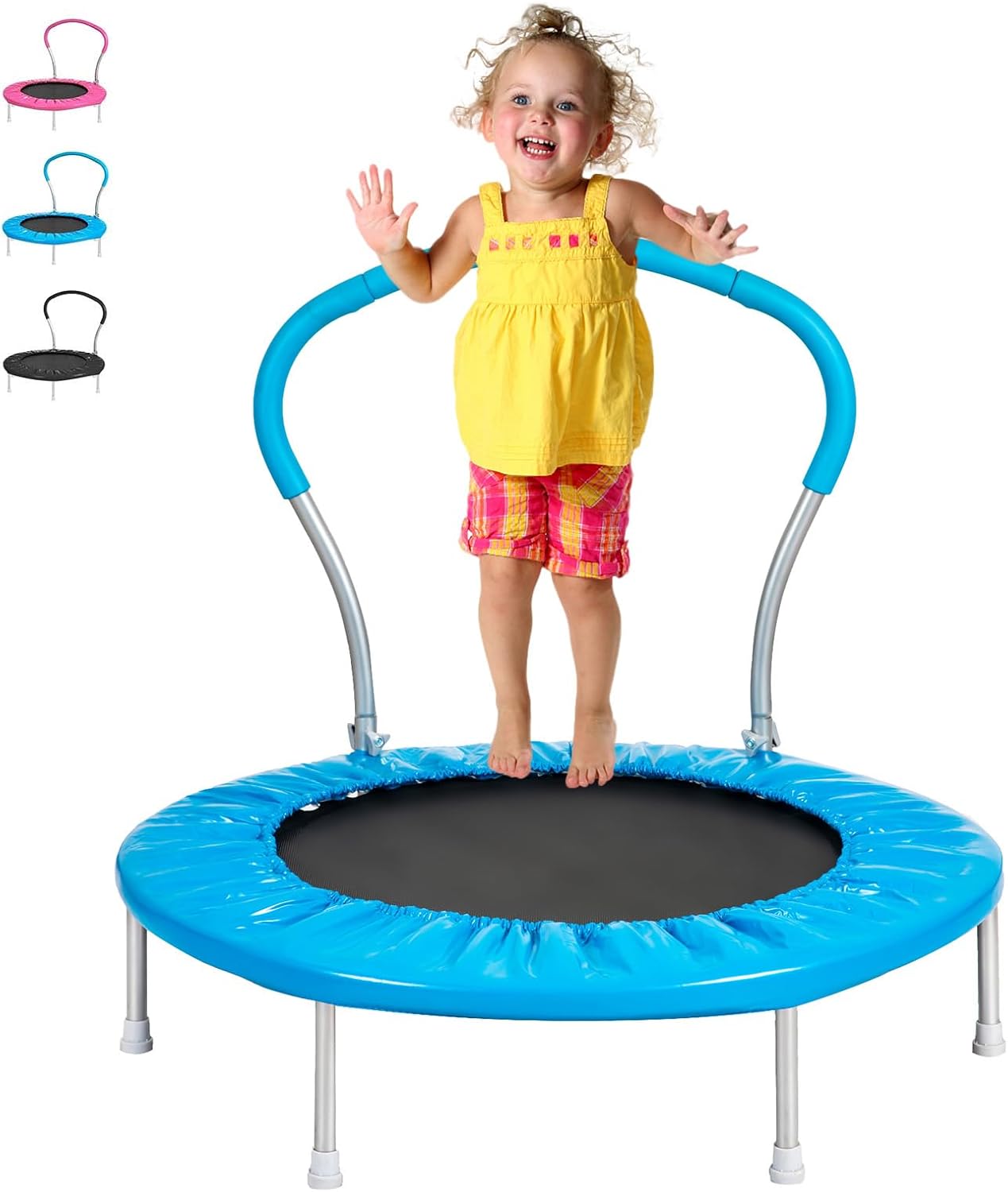 36-Inch Kids Trampoline with Handle for Indoor and Outdoor Fun