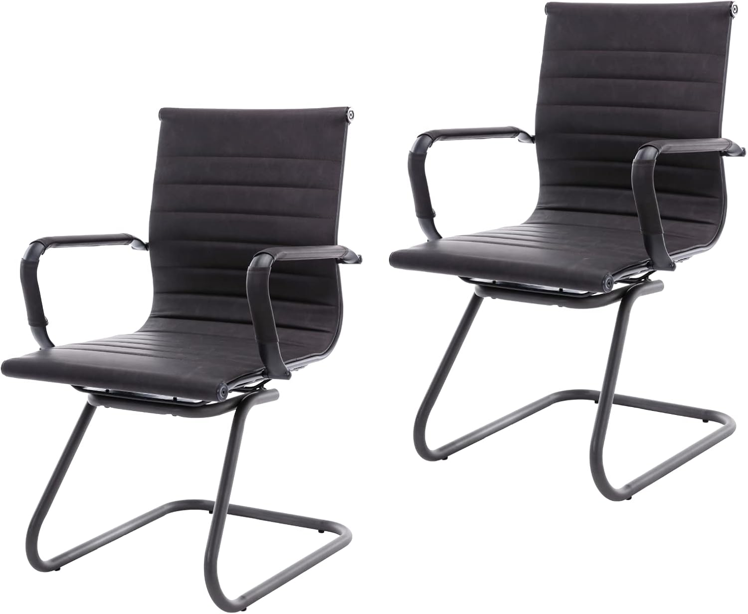 CIMOTA Waiting Room Chairs Leather Office Guest Chair Set