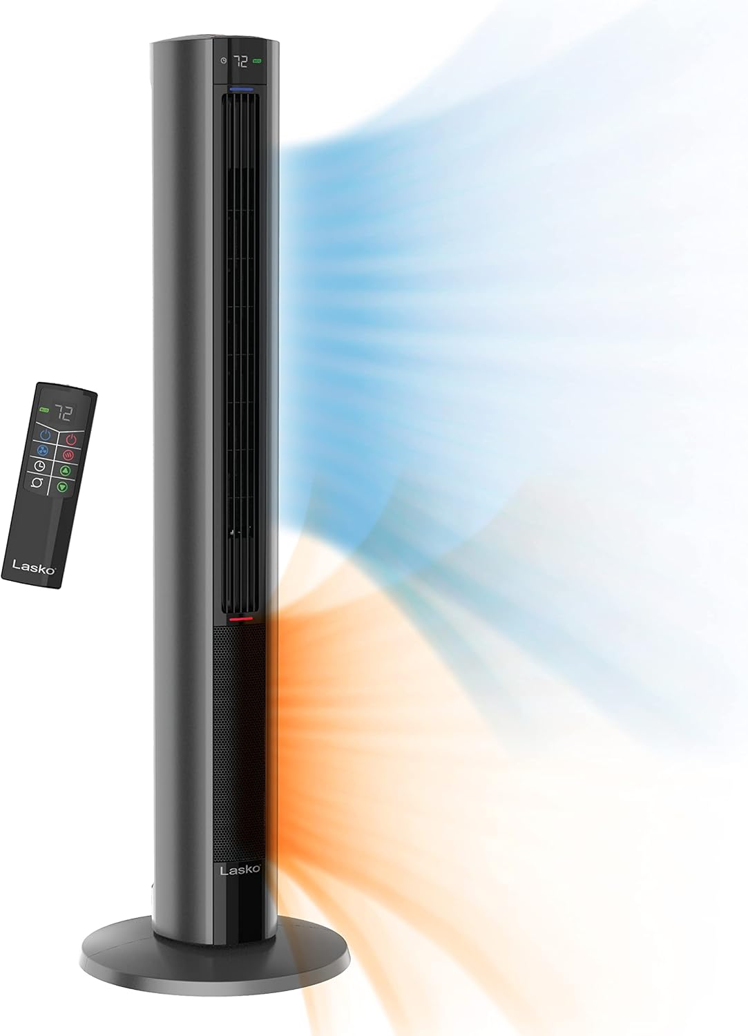 2-in-1 Lasko Tower Fan & Heater: Remote Control, Adjustable Thermostat