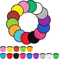 Foldable Flying Disc Fans Set with Bags - 140pcs Colorful Outdoor Fun