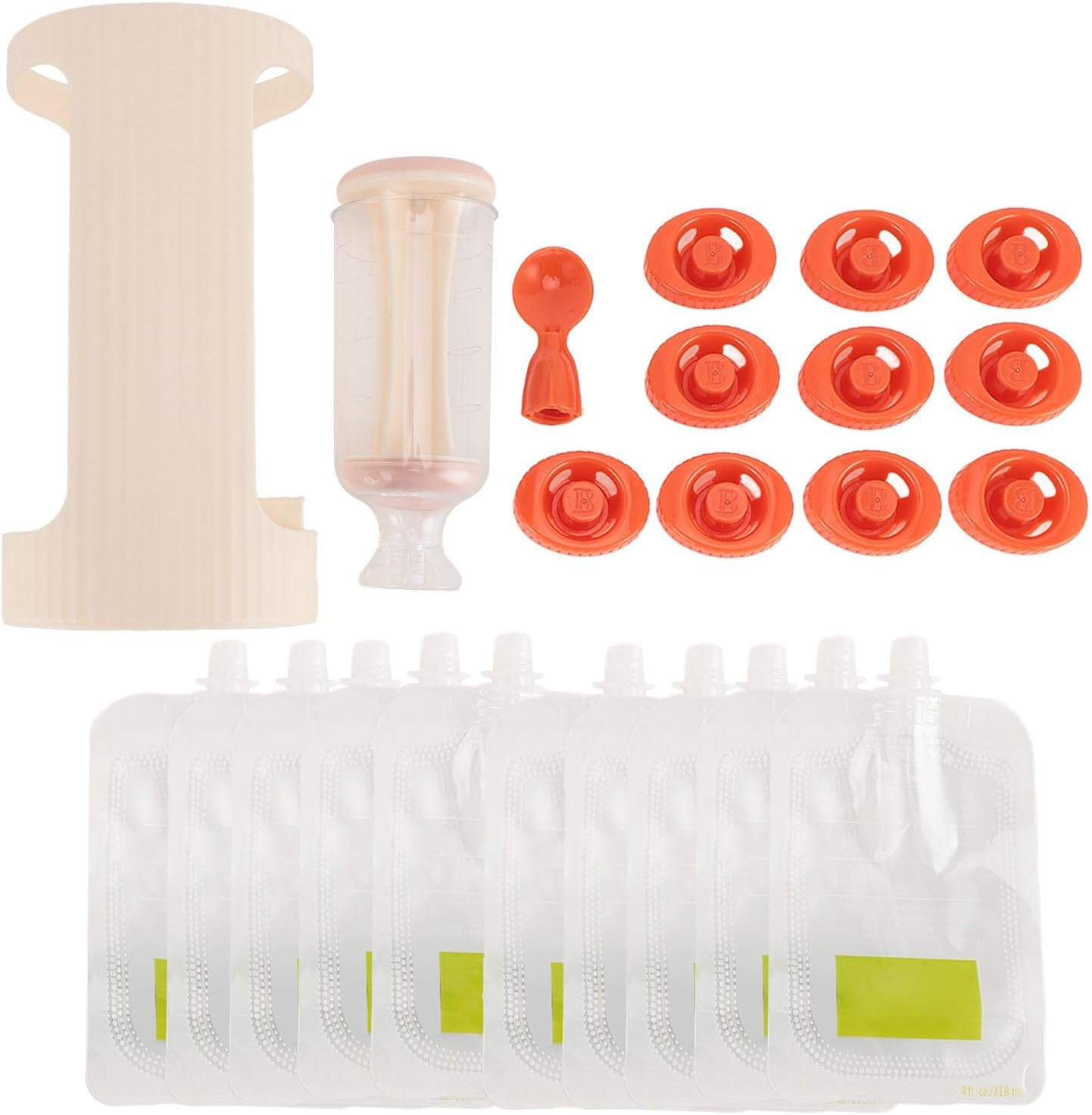 Reusable Baby Food Maker with 10 Pouches