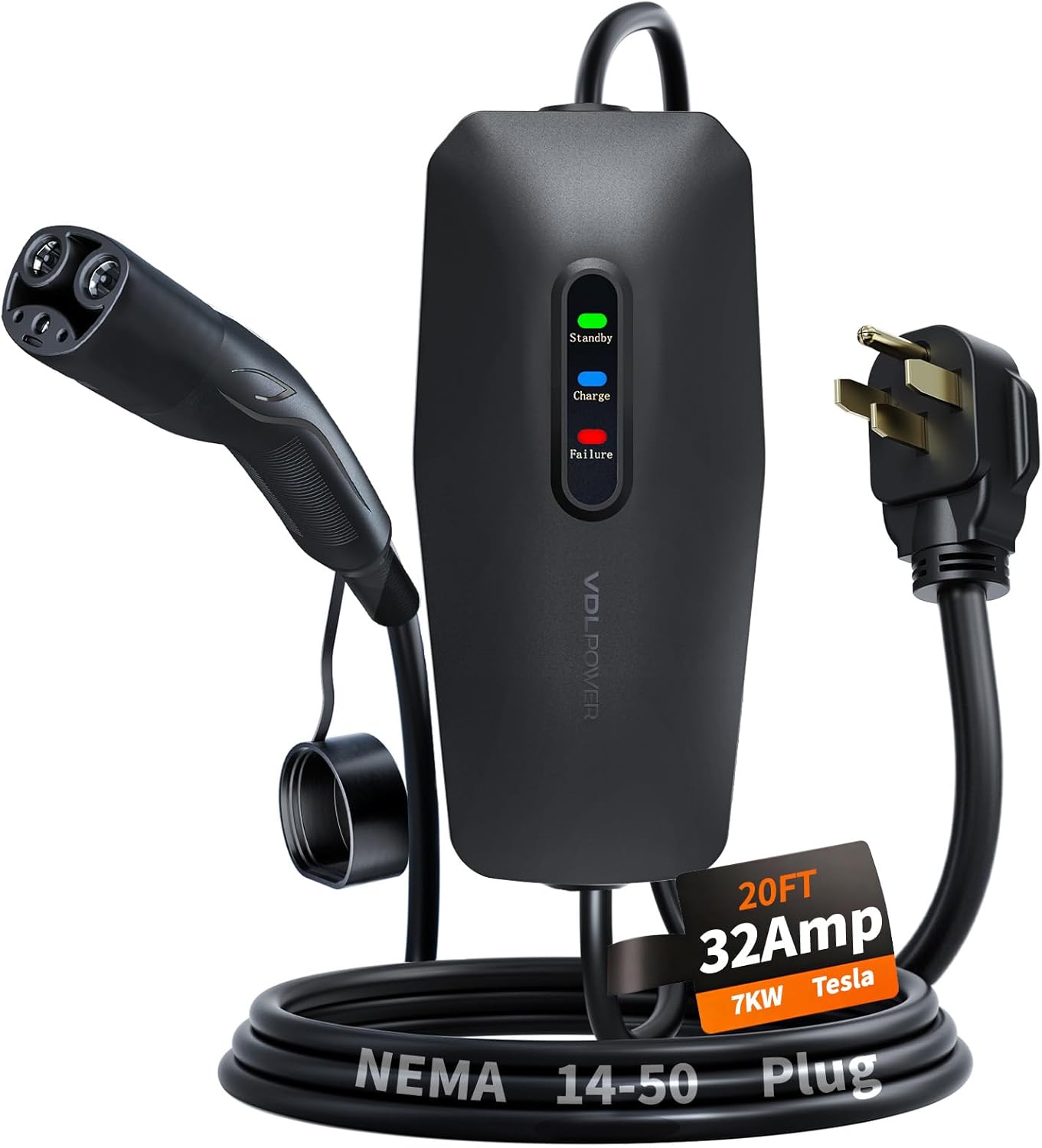 Level 2 EV Charger for Tesla 32Amp - Efficient Home Charging