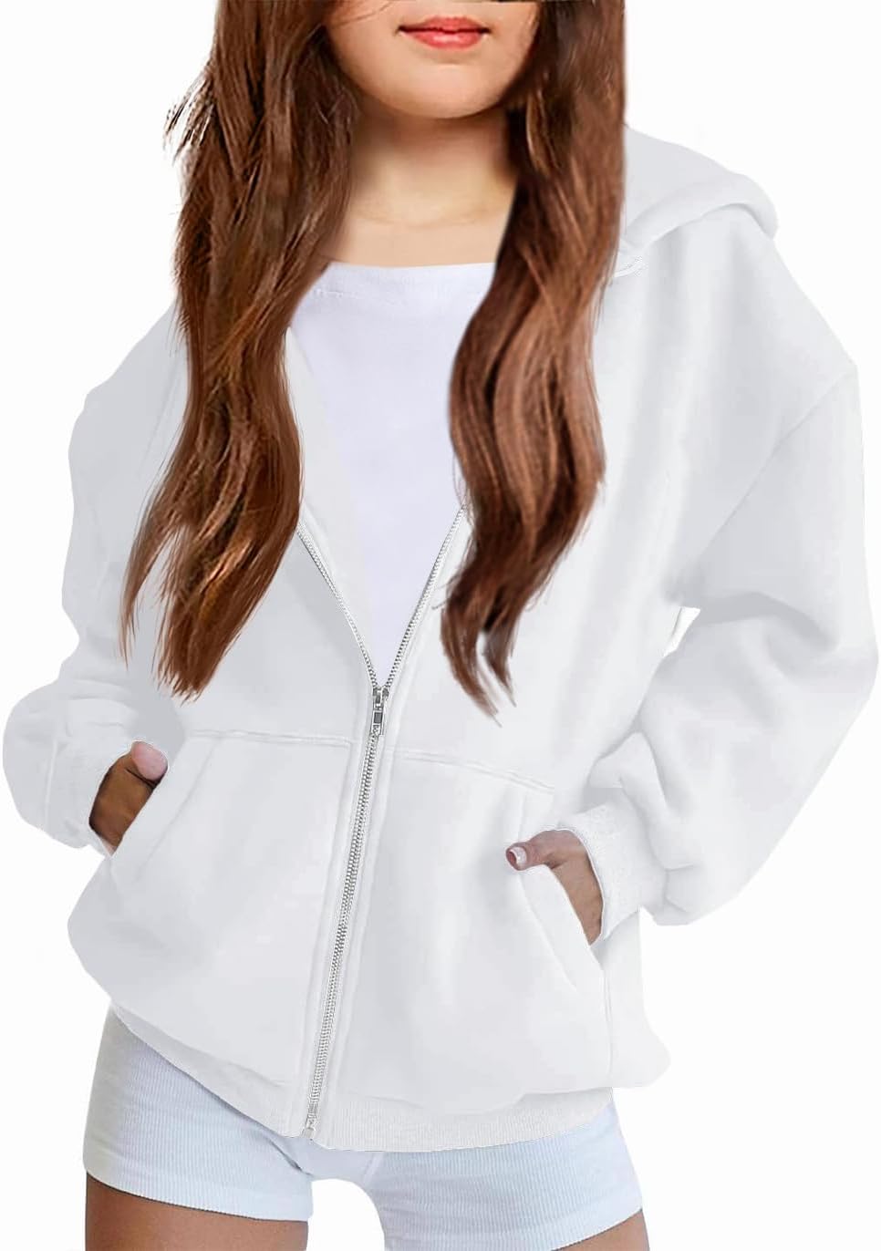 Arshiner Girls Zip Up Hoodies for Casual Fall Wear and Comfort