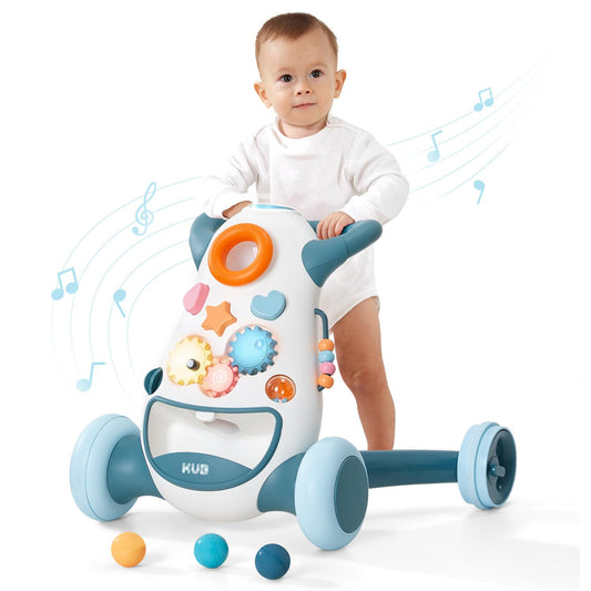 KUB Montessori Baby Walker - Safe Interactive Push Toy for Toddlers