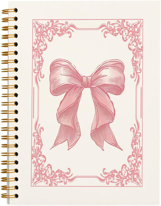 Pink Preppy Coquette Journal: ULEGIE Spiral 5.5x8.3