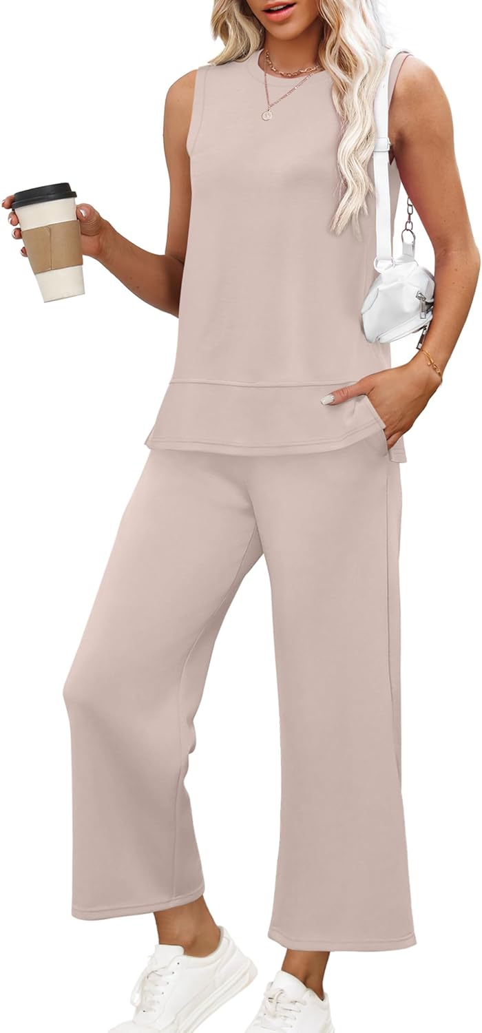 XIEERDUO Women's Summer Travel Tracksuit Comfy Loungewear Set
