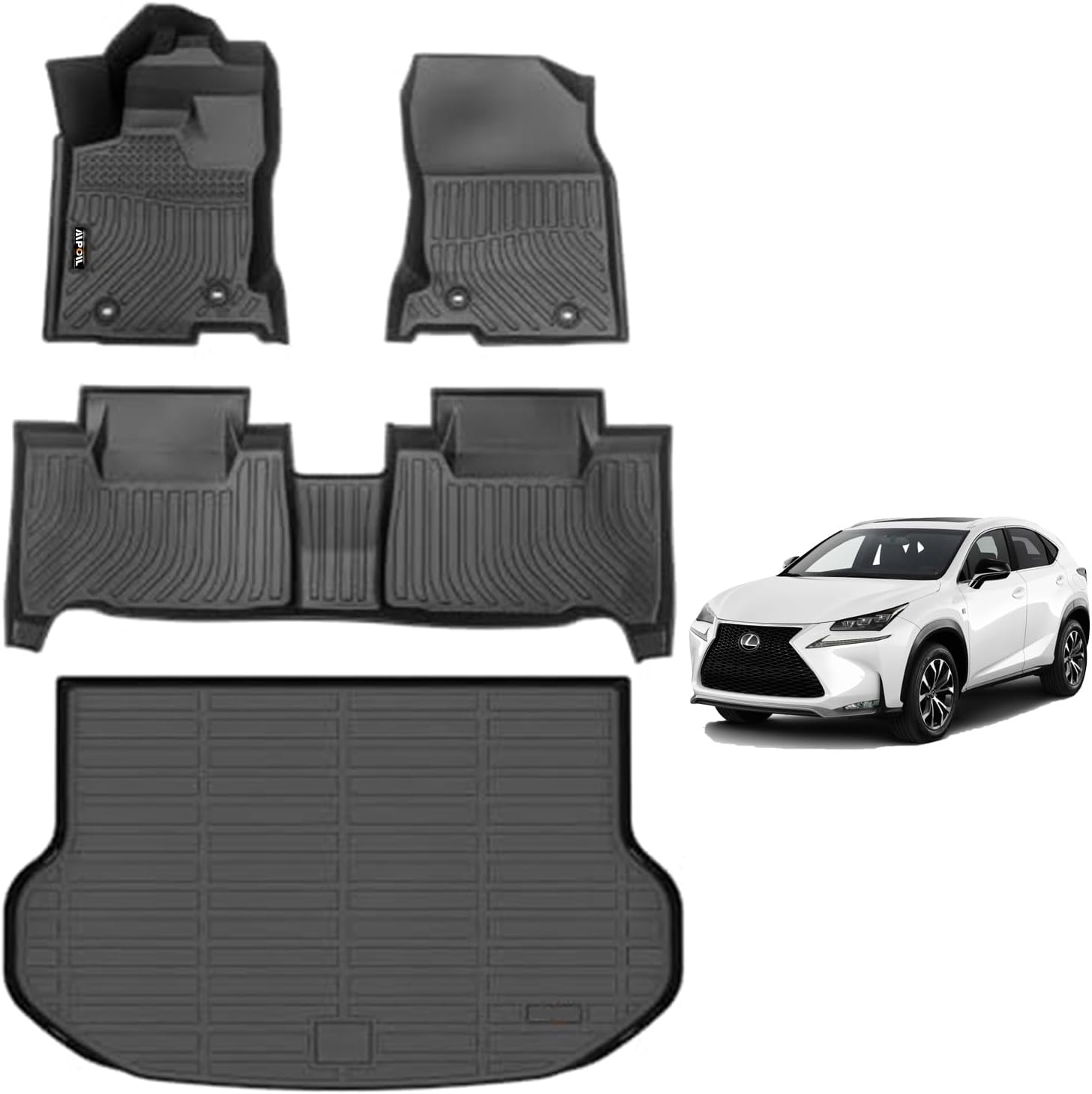Custom Fit Floor Mats & Cargo Liner Set for Lexus NX 2015-2021