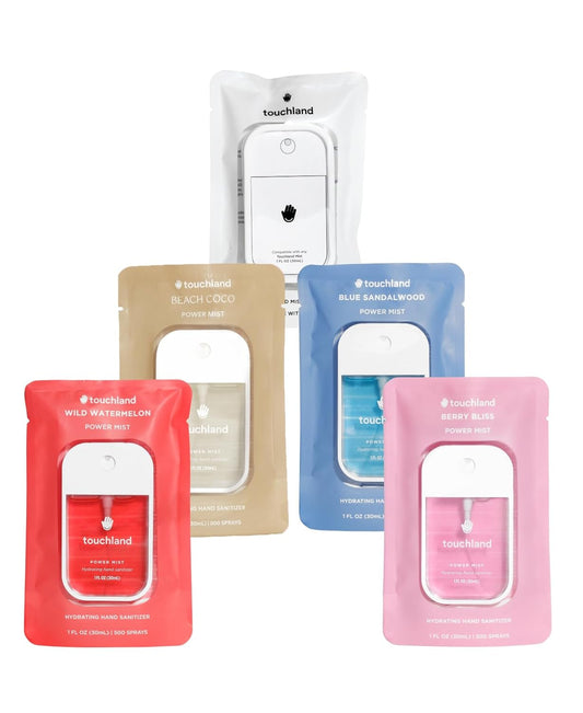 Touchland Hydrating Hand Sanitizer Spray Bundle for Travel