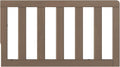 Toddler Guard Rail for Child Craft Convertible Cribs - Safe Pinewood