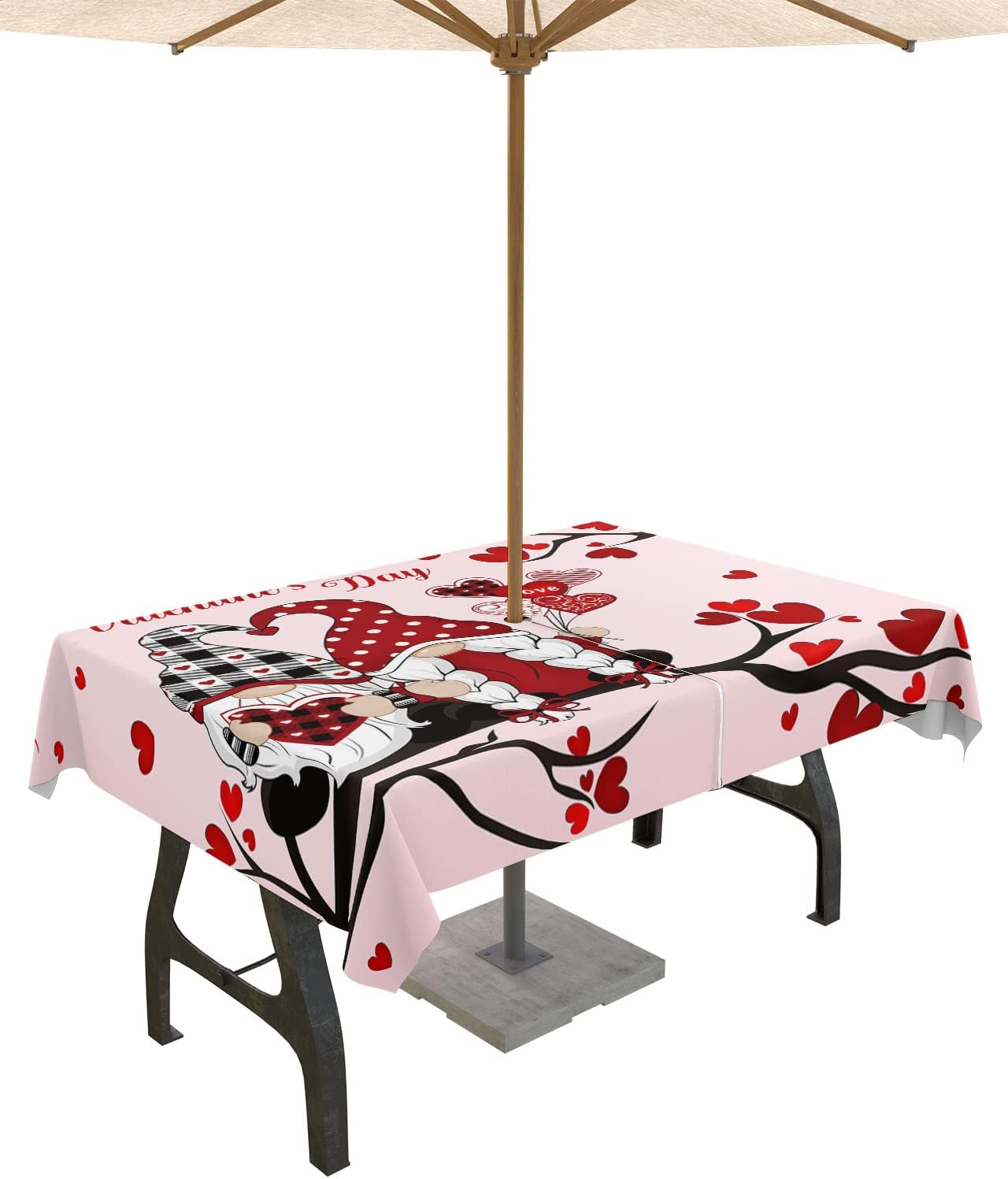 Valentine's Day Outdoor Tablecloth - Waterproof & Washable - ZFUNCING