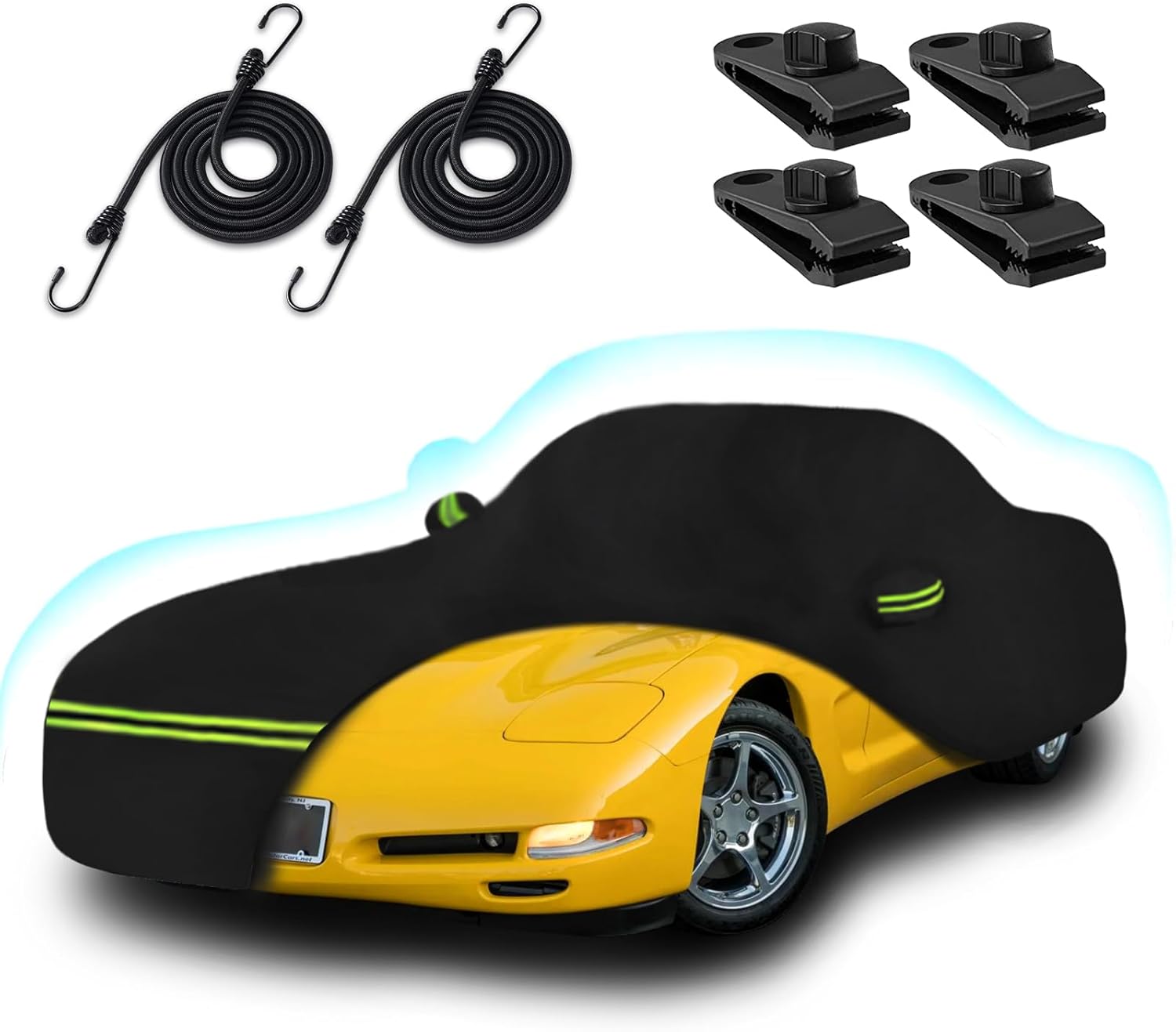 Car Cover for 1997-2004 Corvette C5 - 6 Layers Outdoor Protection