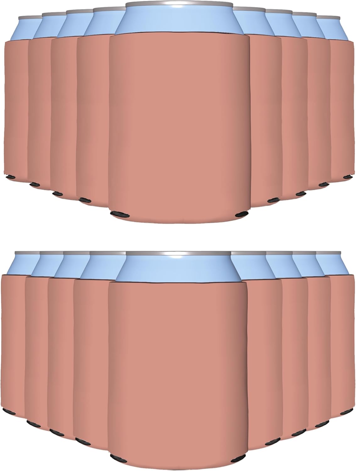 Customizable Coral Blank Can Cooler Sleeves for Parties