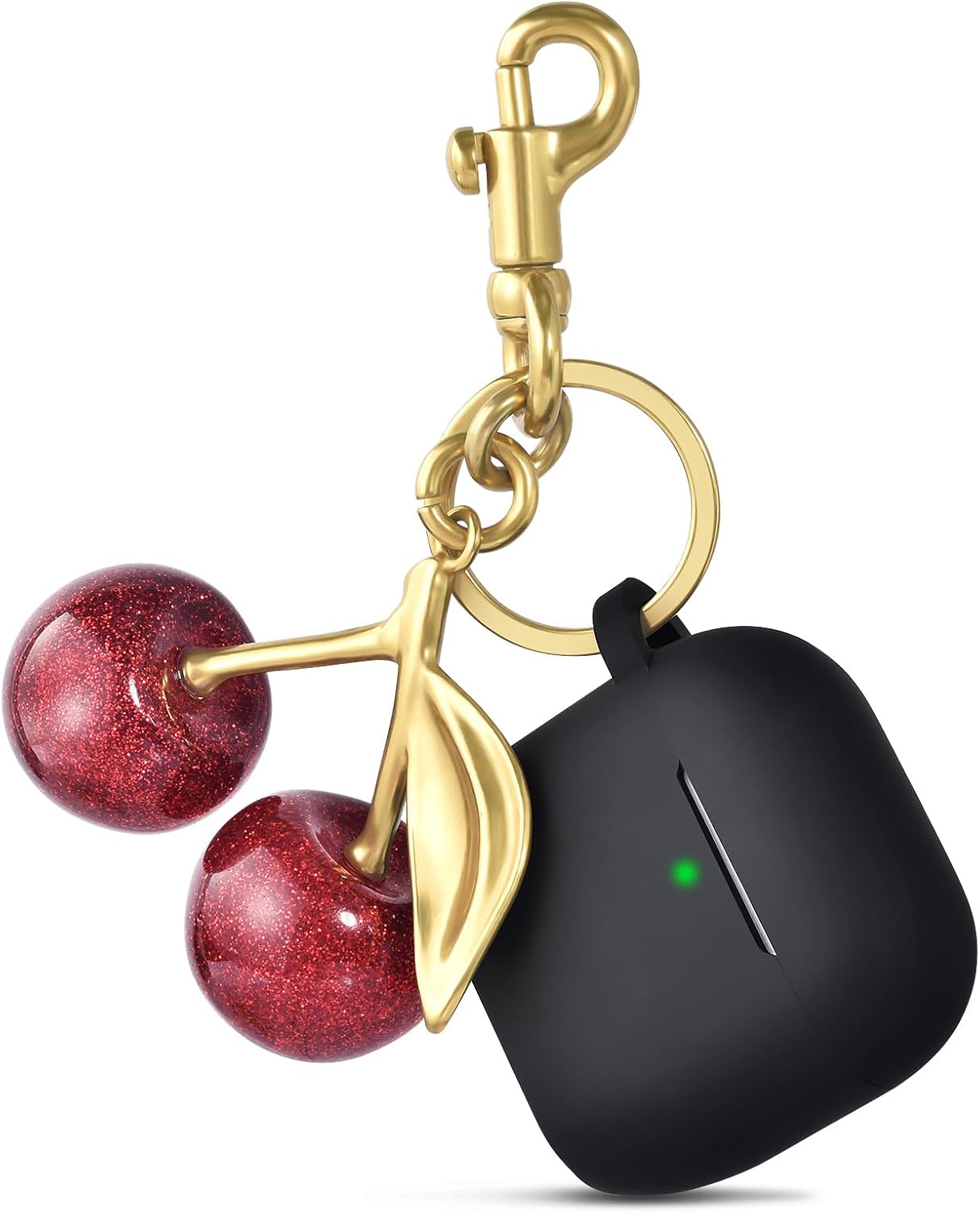 Anti-Drop Cherry Keychain AirPods 4 Case by V.R.HOPE