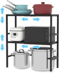 2-Tier Expandable Metal Storage Shelves for Heavy Duty Use