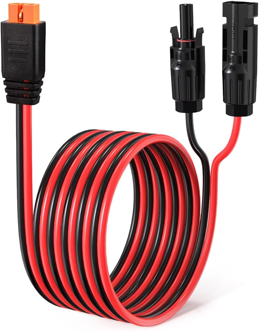 10FT Solar Panel Extension Cable for River 600 - Fast Charging with XT60i Connector
