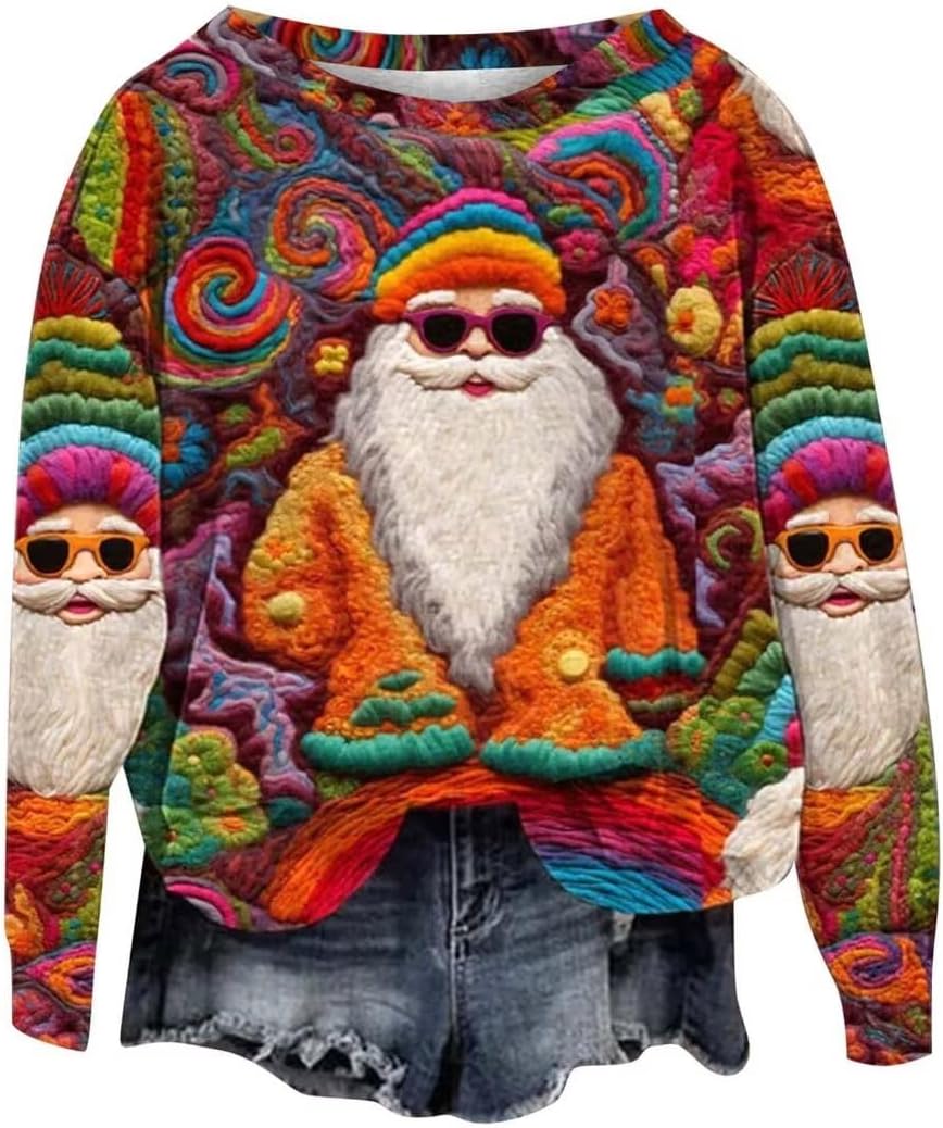 Festive Chic Women's Xmas Sweatshirt