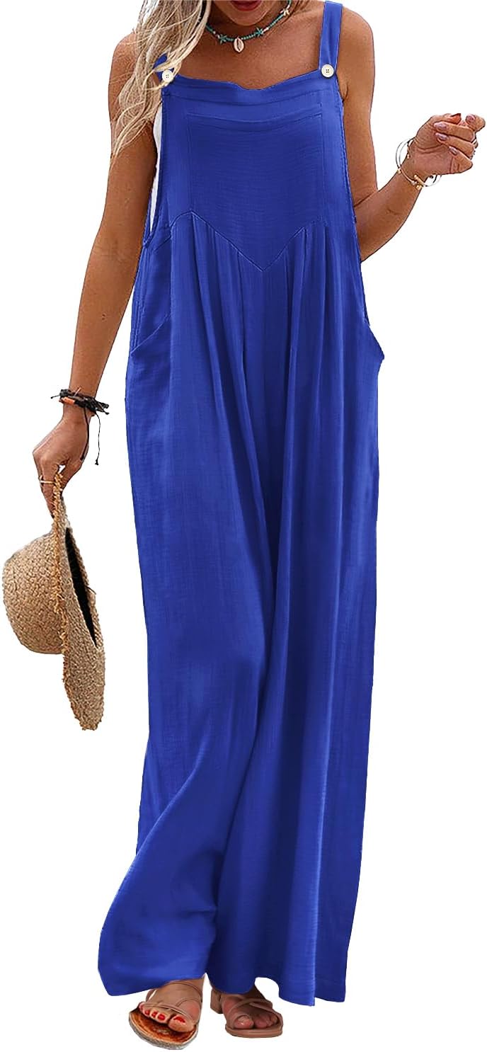 YESNO Women's Summer Casual Overalls for Boho Style Lovers