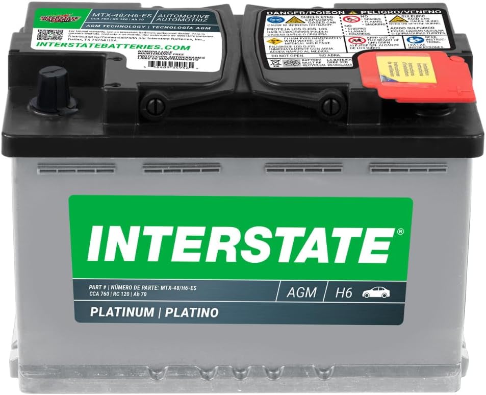 Interstate Batteries Automotive Battery 12V 70Ah for Cars, SUVs