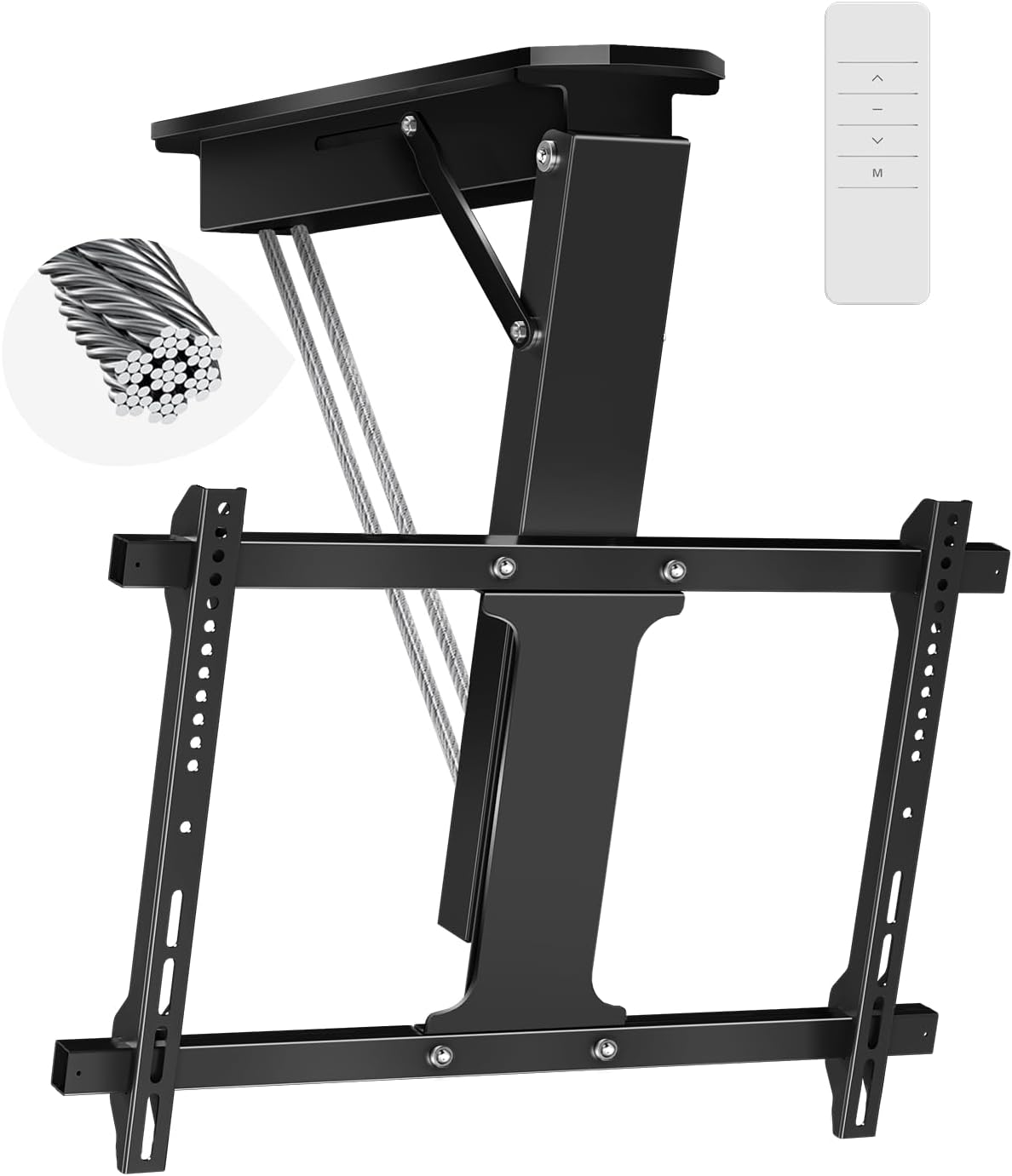 Electric Ceiling TV Mount with Remote for 32 to 71 inch TVs